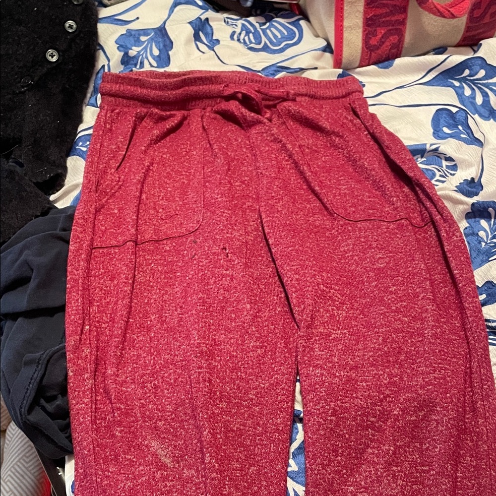 Kids Maroon Jogger Pants